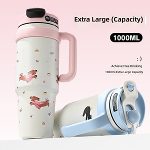 Mignon Gobelet Isotherme <span class=keywords><strong>Stan</strong></span> 40oz (1000ml) en Acier Inoxydable H2.0 avec Poignée, pour Café et Eau, pour Voyage et Sport - Product Image 2