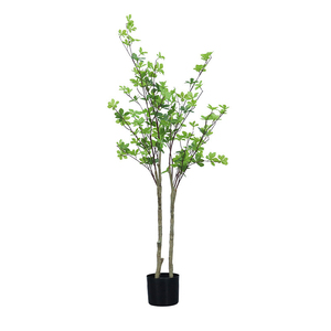 Arbre en plastique Enkianthus, <span class=keywords><strong>plante</strong></span> artificielle en <span class=keywords><strong>pot</strong></span>, décoration de jardin, de bureau, d'intérieur et d'extérieur, décoration de la maison, plantes artificielles, plantes factices - Product Image 2