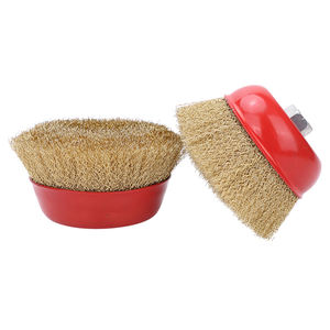 Cepillo de alambre de latón de alta resistencia para limpieza industrial con mango de plástico - Product Image 5