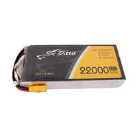 En stock, batteries Lipo originales Tattu 4s 22000mah 14.8v 25C avec XT90 pour tricopter, drone de levage lourd, UAV