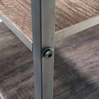 Escritorio de ordenador de estilo Industrial moderno, mueble de esquina de madera con estantería, para el hogar y la oficina, disponible