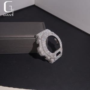 Boîtier de montre en diamant Moissanite DW6900, serti de diamants, passe le testeur de diamants, argent sterling 925, Moissanite VVS, boîtier de montre pour homme et femme - Product Image 6