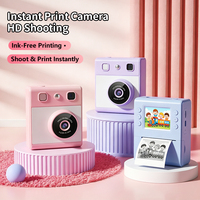 Cámara Infantil con Pantalla IPS de 2.4 Pulgadas, Impresión Térmica, Reproductor MP3, Grabadora de Video HD Multifunción, Regalo para Niños