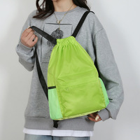 Sac à dos promotionnel unisexe en polyester avec cordon de serrage, capacité 20-35L, personnalisable avec logo, pour le rangement de ballons de basketball et de football