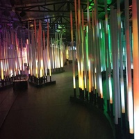 Tube LED DMX RGBW programmable de 2 m de long, matrice de pixels contrôlée par DMX, tube RGB DMX