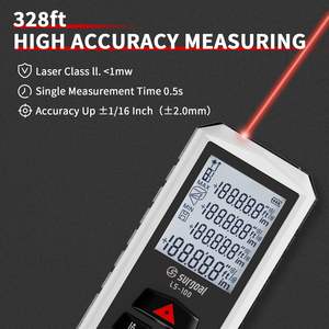 लाल लेजर रेंज फाइंडर हैंडहेल्ड उच्च सटीक किफायती छोटे आकार सफेद डिजाइन - Product Image 3