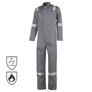 CE 인증 정전기 방지 내화성 작업복 용접공 용접 안전 작업복 FRC FR 의류 난연성 방염 커버올 - Product Image 4