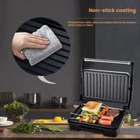 Presse à panini électrique double face 750W, gril antiadhésif, pour hôtel, maison, outil de cuisson de viande