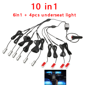 Xe bầu không khí ánh sáng rgb5in1 6in1 9in1 10in1 Neon dây xe Kit Neon LED Bảng điều chỉnh khoảng cách <span class=keywords><strong>String</strong></span> Strip ánh sáng phát sáng dây/EL dây đèn - Product Image 5