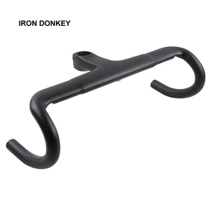 <span class=keywords><strong>Manillar</strong></span> de Bicicleta de <span class=keywords><strong>Carretera</strong></span> <span class=keywords><strong>Plano</strong></span> IRONDONKEY Toray Carbon T1000 Ecológico con Enrutamiento Interno y Gestión Oculta de Cables - Product Image 3