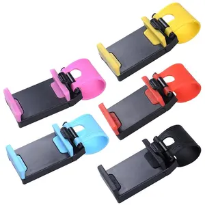 Universal Car Steering Wheel Mobile Phone Holders Mounted Car Flexible Phone Holders Mini Portable Cell Phone Accessories