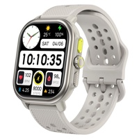 Montre connectée 2,06'' AMOLED avec moniteur de fréquence cardiaque et d'oxygène sanguin, appels Bluetooth, suivi du sommeil, étanche, montre connectée fitness pour Android