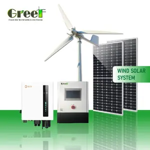 10kw On-Grid Windturbine Zonne-Energie Hybride Energie Generator Systeem Lage Snelheid Voor Bedrijf Gebruik