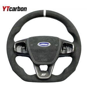 Volant en carbone YTcarbon pour Focus MK4 Fiesta MK8 Kuga Bronco Sport Escape E-Transit Maverick <span class=keywords><strong>Tourneo</strong></span> <span class=keywords><strong>Courier</strong></span> Puma - Product Image 6
