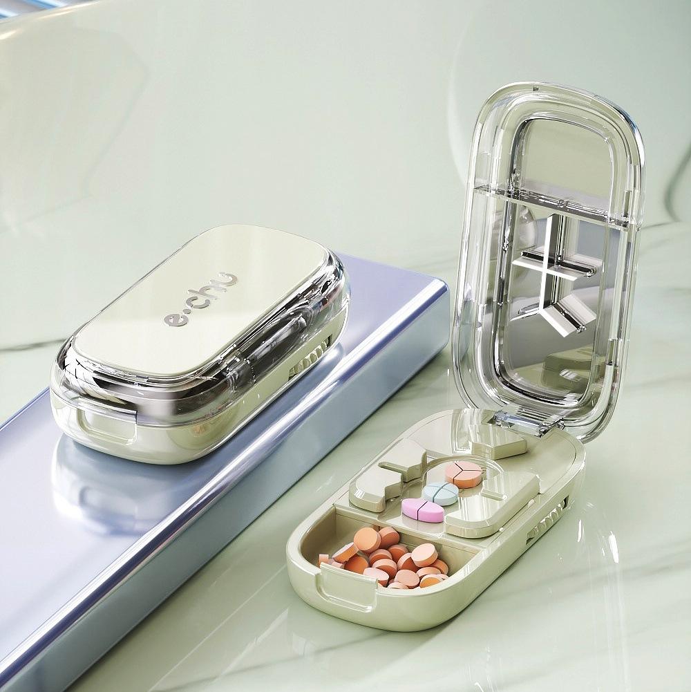 ที่ตัดยาสีเขียวมิ้นท์ [ที่ตัดยารูปทรง 1/2+1/3+1/4]