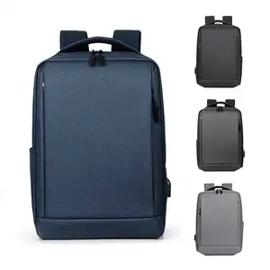 Toptan kaka laptop çantası-Kapı özel düz bilgisayar çantası sırt çantası USB su geçirmez seyahat bolso sac tas anti hırsızlık mochilas-juvenil dizüstü sırt çantası