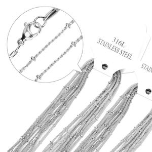 Chaînes de colliers serpent en acier inoxydable couleur or, bijoux de mode, prix de gros, en vrac - Product Image 4