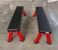 Banc de musculation plat commercial MRD-SH34, banc de musculation robuste pour la salle de sport et les entraînements avec poids libres