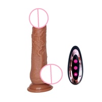Realistischer Stoßdildo Vibrator Vibrationsdildo mit Heizfunktion für Anal- und Klitoris-G-Punkt-Stimulation Erwachsene Sexspielzeuge für Frauen