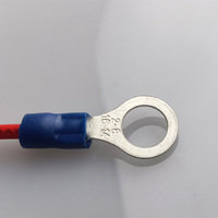 Conector de terminal de anillo, el terminal en el arnés de cables, Cable de terminal personalizado, cobre morado 22-16