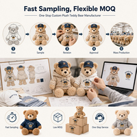 Ours en peluche réaliste, conception personnalisée, fabrication OEM, jouet en peluche pour cadeaux de mariage, baby showers et événements spéciaux