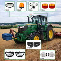 Feux LED multifonctions Emark montés sur la calandre avant pour John Deere série 6M et 6R, phare LED 60W