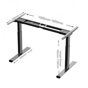 Modern Dual Motor <b>Electric</b> <b>Height</b> <b>Adjustable</b> Office <b>Desk</b> Sit-Standing Function with Stylish Frame - Product Image 5