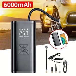 Compresseur d'air numérique portable sans fil pour pneus de voiture, vélo et moto - Product Image 2