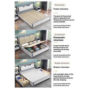 Cadre <span class=keywords><strong>de</strong></span> <span class=keywords><strong>lit</strong></span> moderne <span class=keywords><strong>pour</strong></span> chambre double Couchette en <span class=keywords><strong>bois</strong></span> massif <span class=keywords><strong>pour</strong></span> hôtels Conception <span class=keywords><strong>de</strong></span> petite <span class=keywords><strong>palette</strong></span> en <span class=keywords><strong>bois</strong></span> - Product Image 5