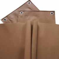 Bâche en tissu enduit de PVC 550g Bâche marron kaki