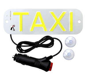 Lampe indicatrice de cabine de <span class=keywords><strong>taxi</strong></span> à LED pour pare-brise, panneau lumineux 12V, feux de guidage de <span class=keywords><strong>taxi</strong></span> <span class=keywords><strong>COB</strong></span> avec allume-cigare - Product Image 1