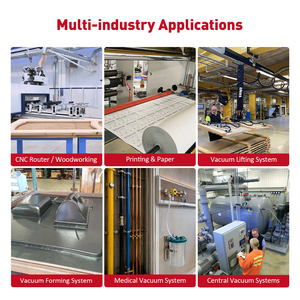 워드픽 오일리스 건식 로터리 베인 진공펌프 VD400 400m³/h 11kW 350mbar CNC 라우터용 - Product Image 6