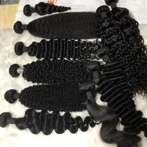 100 % Cuticle Aligned Wet Wavy Bundles Original Virgin Mink Brazilian Human Hair Weave Bundles