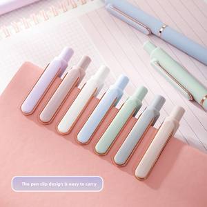 615 व्यक्तिगत लोगो मोरांडी बुलेट जेल पेन 0.5 मिमी धातु रिफिल विज्ञापन हस्ताक्षर काले प्लास्टिक पेन स्टेशनरी - Product Image 2