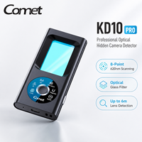 Détecteur de caméra cachée professionnel OEM Private Label KD10 PRO, objectif optique 8 points 620nm, RF IR magnétique, anti-espionnage, durable