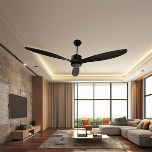 Hiệu suất cao 6 tốc độ quạt trần với ánh sáng LED hiện đại ứng dụng thông minh điều khiển từ xa bền DC động cơ gỗ cơ thể cho phòng ngủ - Product Image 1