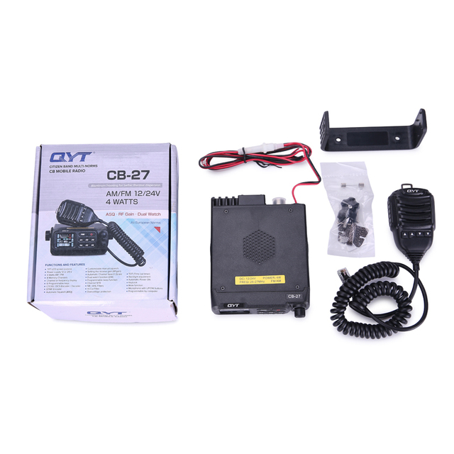 XINHON CAR for RADIO Vehicle Mounted CB-27 CB for Radio Base Station 27MHz SSB Mobile Transfer Rig with 10-20km Range and 4W