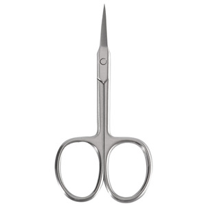 Tijeras de belleza para pestañas de cejas de color plateado - Product Image 1