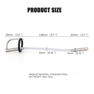 मूत्रमार्ग ध्वनि खोखले लिंग प्लग स्टेनलेस स्टील पी सेक्स खिलौने पुरुषों के लिए पुरुषों के लिए gans रिंग वयस्क सेक्स खिलौने जूगुएटेस - Product Image 2