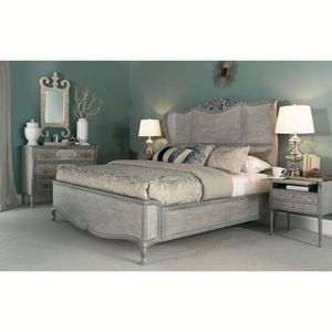 Lit simple rétro en osier à quatre poteaux, tête de lit en rotin rustique tropical, lit en bois massif pour chambres d'hôtes - Product Image 4