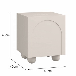 Sage <strong>Green</strong> Modern Ball Feet Bed Side Cabinet End <strong>Table</strong> Wooden Night Stand Nightstand <strong>Bedside</strong> <strong>Table</strong> with Drawers - Product Image 6