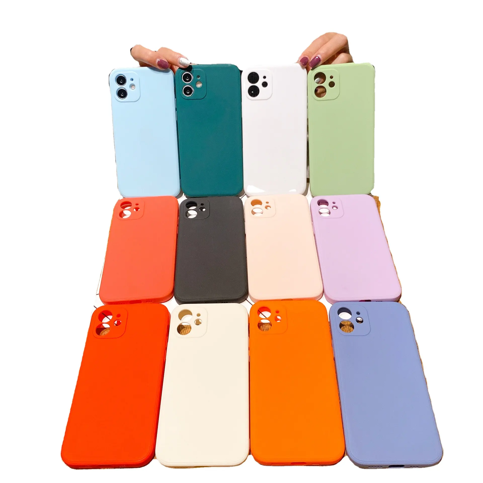 New product Rubik's Cube mobile phone case straight edge fine hole frosted tpu protective cover wholesale