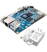 Kit de développement Orange Pi 5 avec carte SD 4 Go/8 Go/16 Go, ventilateur en alliage d'aluminium en option, alimentation Type-C, Ethernet 10/100/1000 Mbps