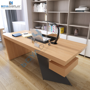 Boya Tùy Chỉnh Thiết Kế Mới Sang Trọng Cao Bằng Gỗ Bàn Văn Phòng Bàn Tiếp Tân Công Ty Bàn Làm Việc - Product Image 1