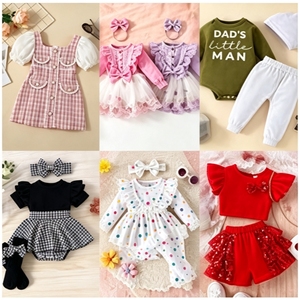 Doğrudan Tedarikçi 0-12 yaş 2 Parça <span class=keywords><strong>Set</strong></span> Karışık Giyim Çocuklar Toptan Giyim Balyaları Erkek ve Kız Çocukları - Product Image 1