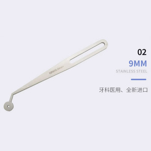 ชุดวัดระยะห่างฟันแบบออร์โทดอนติก ไม้บรรทัดสแตนเลส เครื่องมือทันตกรรม 1.7 มม. 2.0 มม. 2.5 มม. 3.0 มม. 3.5 มม. - Product Image 2