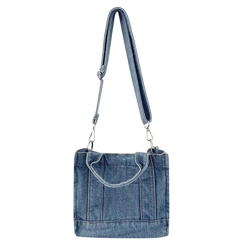 Hot sale Women Jeans Denim Tote Handbags Purse Hobo Tote Top Handle Shoulder Cross body bags Shopping Bag Denim for Teen Girls