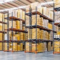 Système de rayonnage à palettes haute capacité, structure de stockage en acier robuste pour entrepôt
