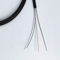 Cable de Fibra Óptica para Interiores GJXH, 2.0*3.0mm y 2.0*5.0mm, Óptico, 1/2/4/6/12 Núcleos, Monomodo, Color Blanco, Certificado CE/ROHS, Revestimiento LSZH/PVC