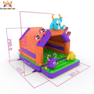 Château gonflable sur le thème des monstres, nouvelle conception, adapté à la <span class=keywords><strong>location</strong></span> commerciale et à l'usage familial, parfait <span class=keywords><strong>pour</strong></span> les fêtes d'enfants en plein air - Product Image 6